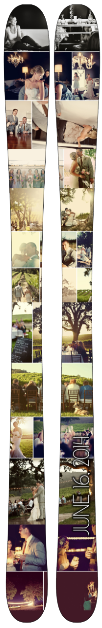 DIY Build Your Own Custom Wedding Skis